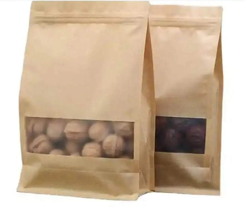 Stand Up Food Pouch With Window